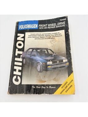 Volkswagen Front Wheel Drive 1974-89 Chilton Repair Manual